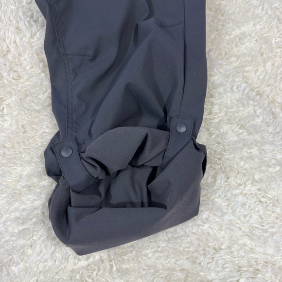 prAna Halle Pant Gray Stretch Zion Nylon Roll Up Hiking Trouser Size 12 - Picture 9 of 13